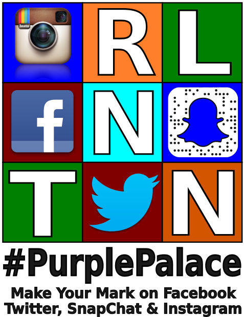 #PurplePalace Make Your Mark On Facebook, Twitter, SnapChat & Instagram