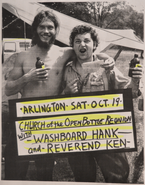 Arlington Sat Oct 19 Church Of The Open Bottle Reunion with Washboard Hank and Reverend Ken