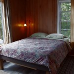 Private Room queen bed, large window, small window, two lamps